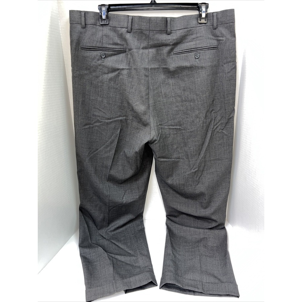 Cordovan And Grey Pants Men's Size 42 Gray Dress Slacks